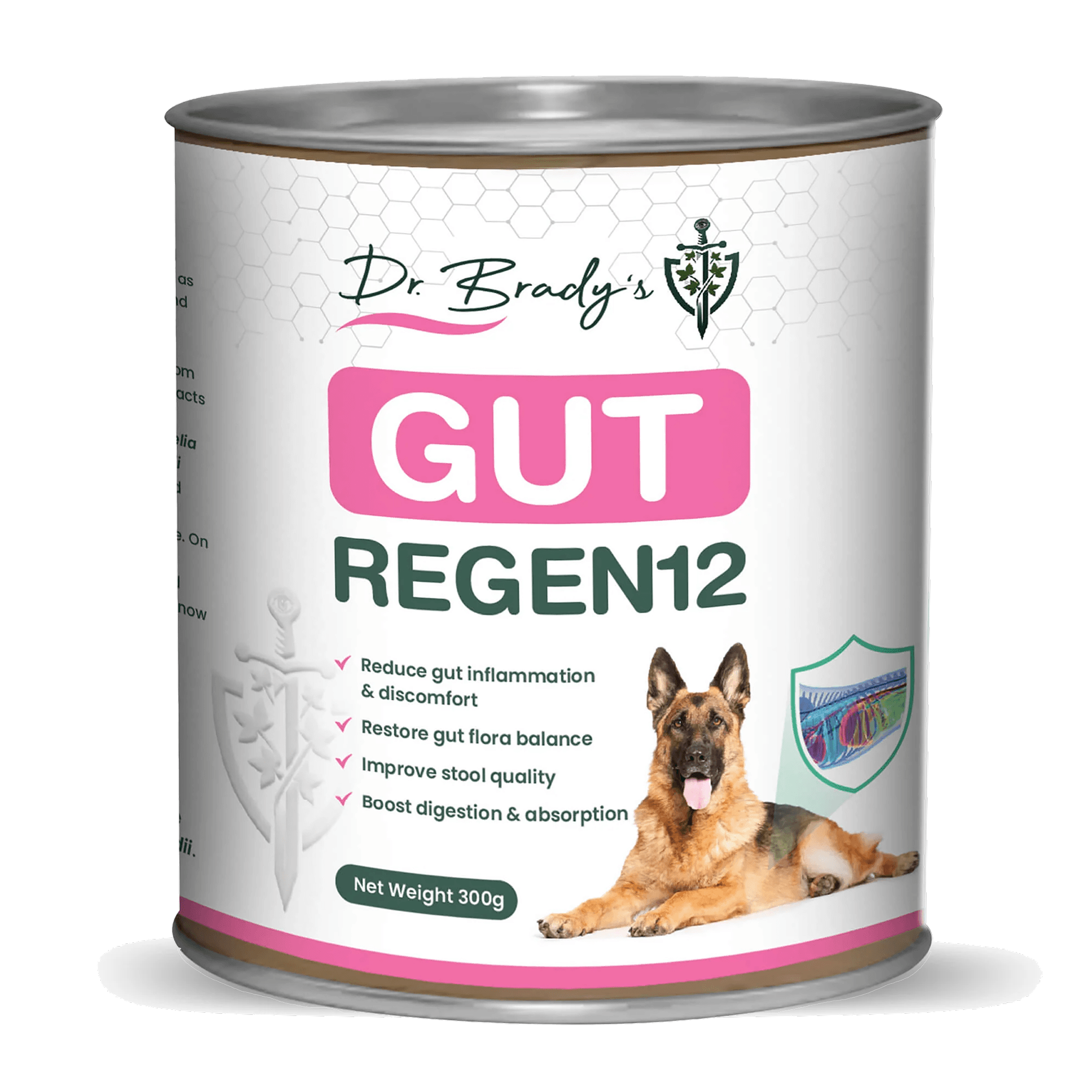Dr Brady's Gut Regen12 - For chronic gut issues in dogs